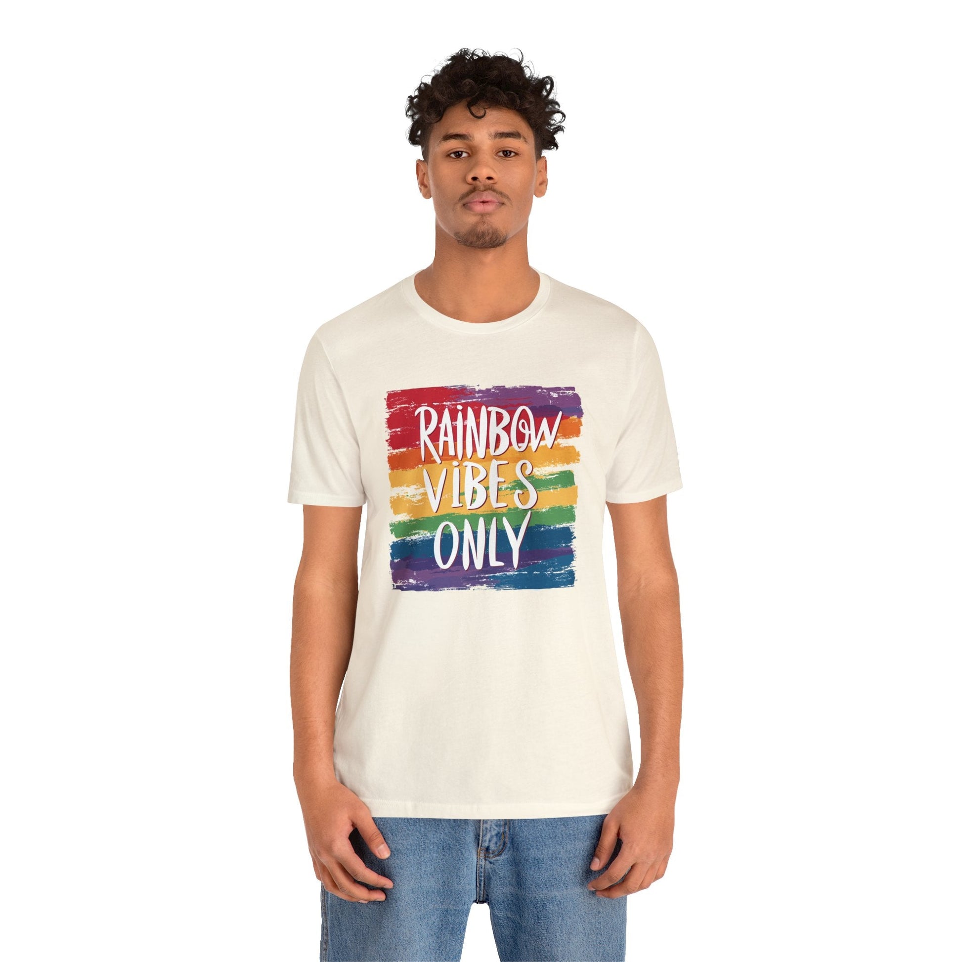 Rainbow Vibes Only - Unisex T-Shirt - T-Shirt - The Lucky Wombat