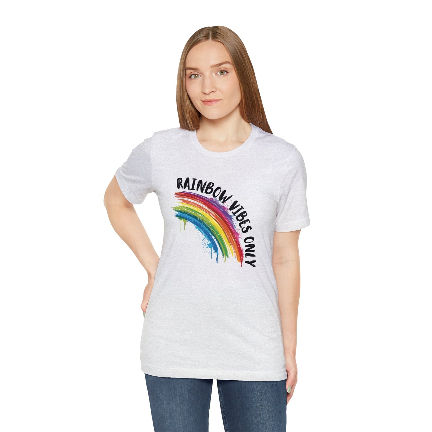 Rainbow Vibes Only - Unisex T-Shirt - T-Shirt - The Lucky Wombat