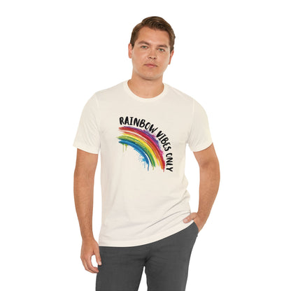 Rainbow Vibes Only - Unisex T-Shirt - T-Shirt - The Lucky Wombat