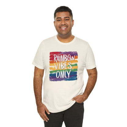 Rainbow Vibes Only - Unisex T-Shirt - T-Shirt - The Lucky Wombat