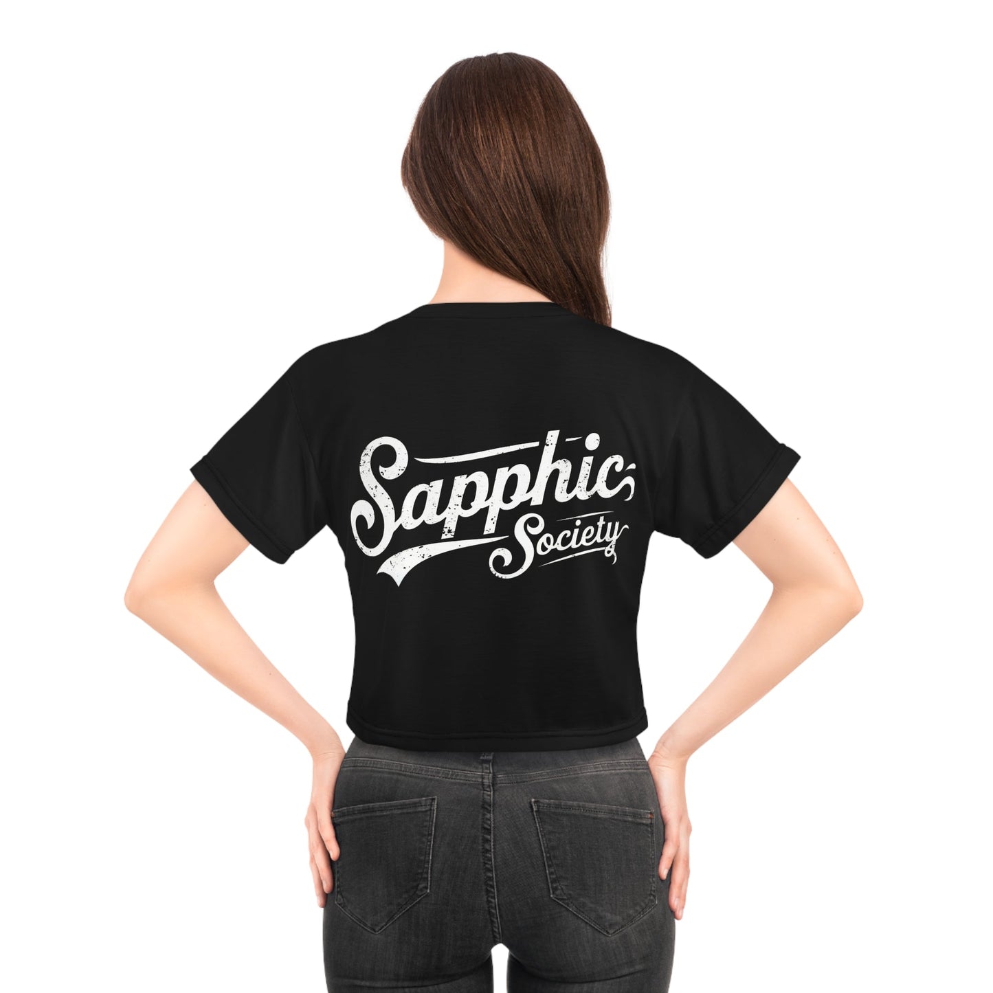 Sapphic Society Crop Top - All Over Prints - The Lucky Wombat