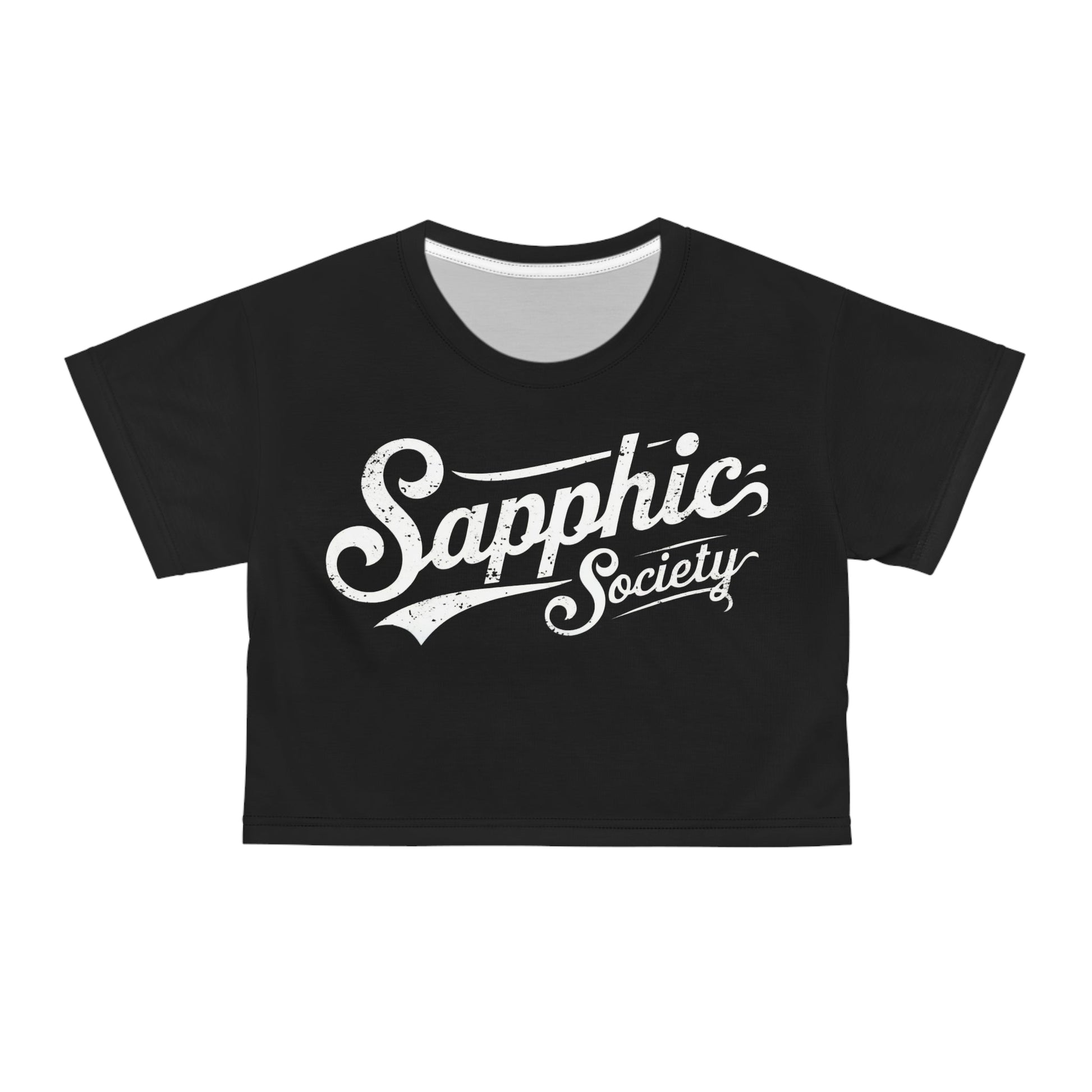 Sapphic Society Crop Top - All Over Prints - The Lucky Wombat