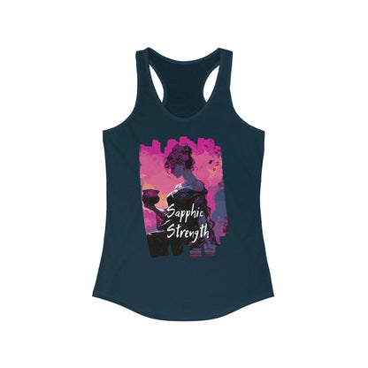 Sapphic Strength - Women's Tank Top - Tank Top - The Lucky Wombat