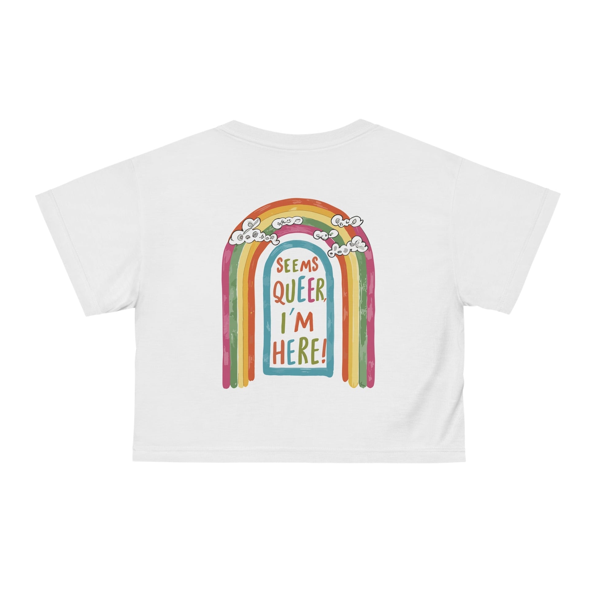 Seems Queer, I'm Here! - Crop Top - All Over Prints - The Lucky Wombat