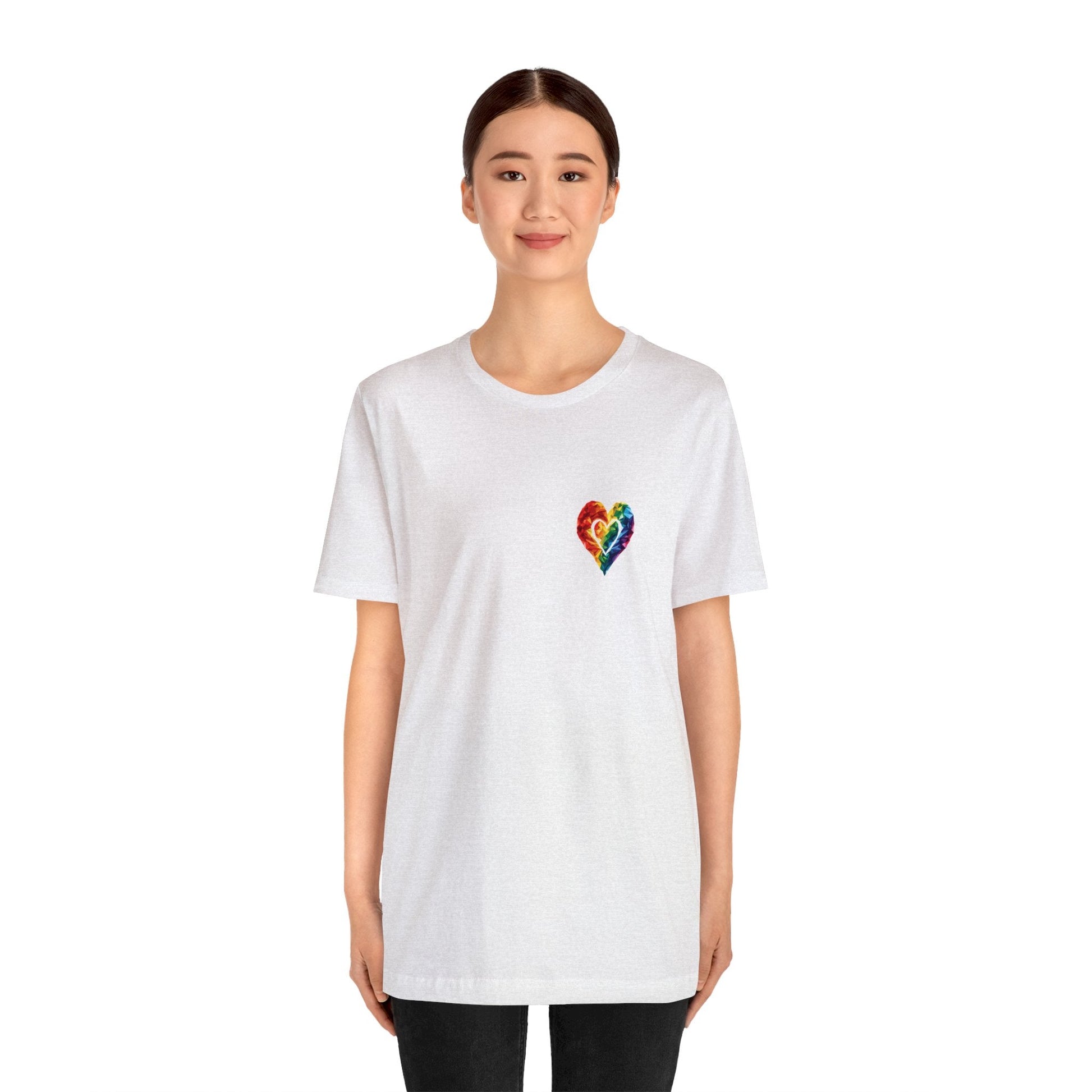 Small Polygon Heart - Unisex T-Shirt - T-Shirt - The Lucky Wombat