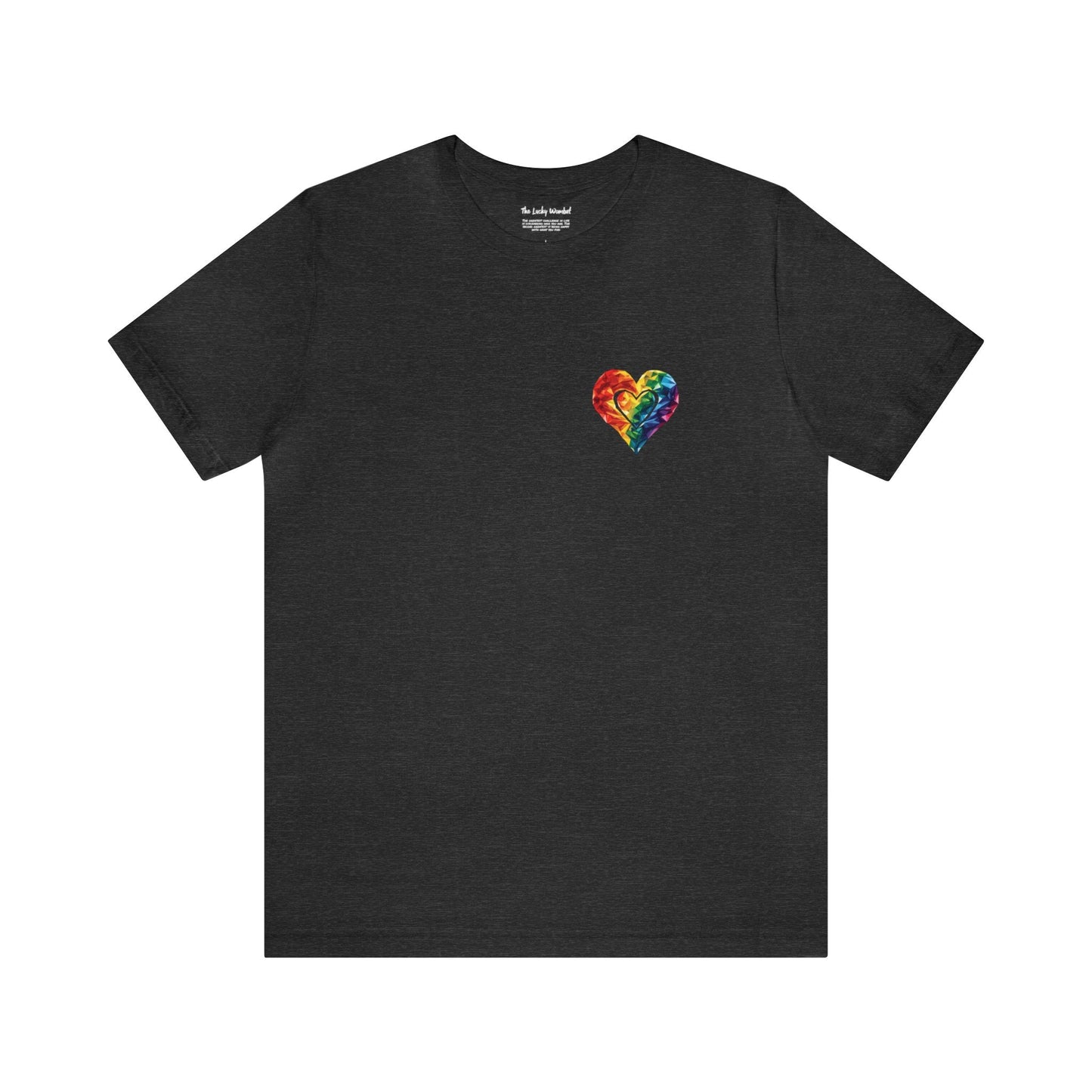 Small Polygon Heart - Unisex T-Shirt - T-Shirt - The Lucky Wombat