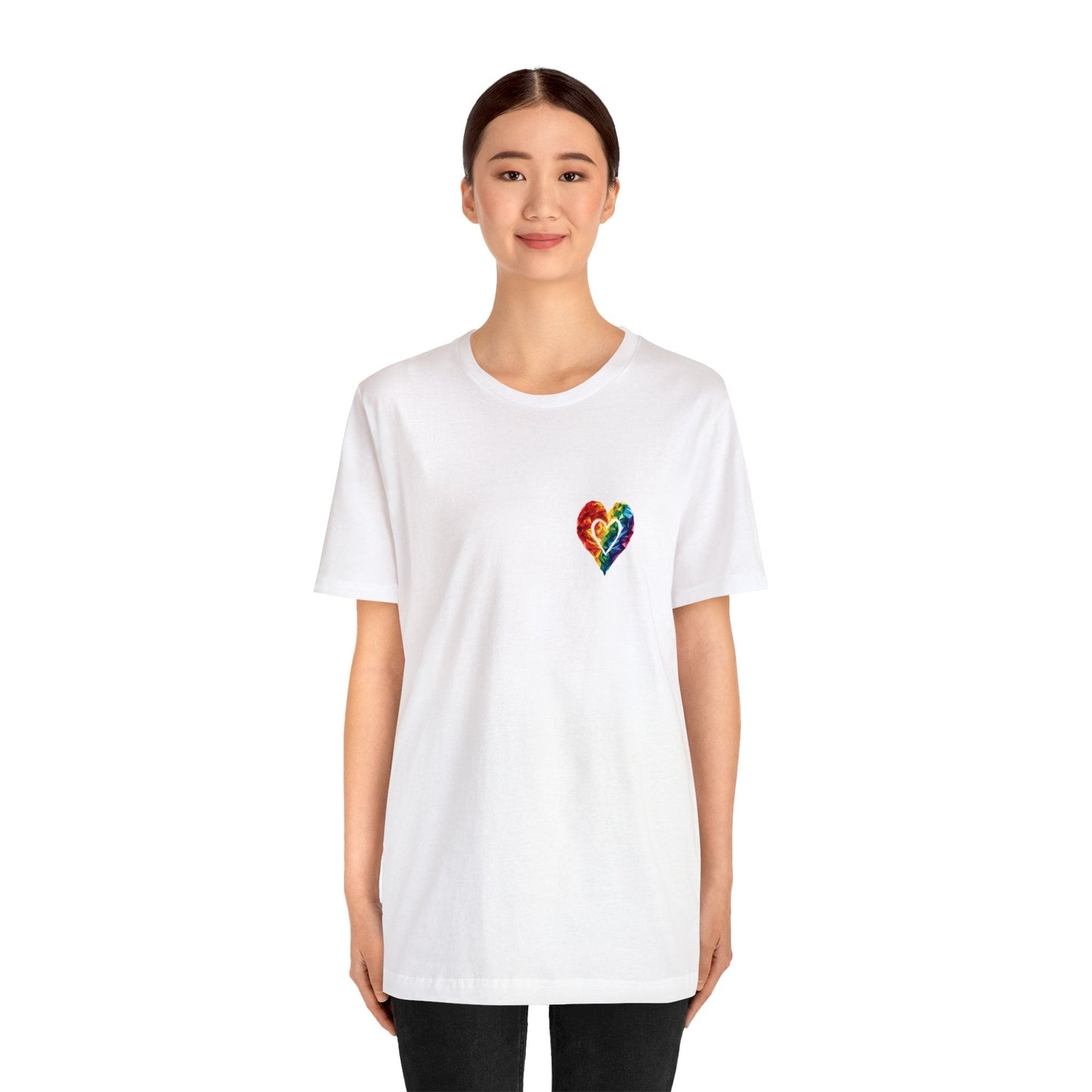 Small Polygon Heart - Unisex T-Shirt - T-Shirt - The Lucky Wombat