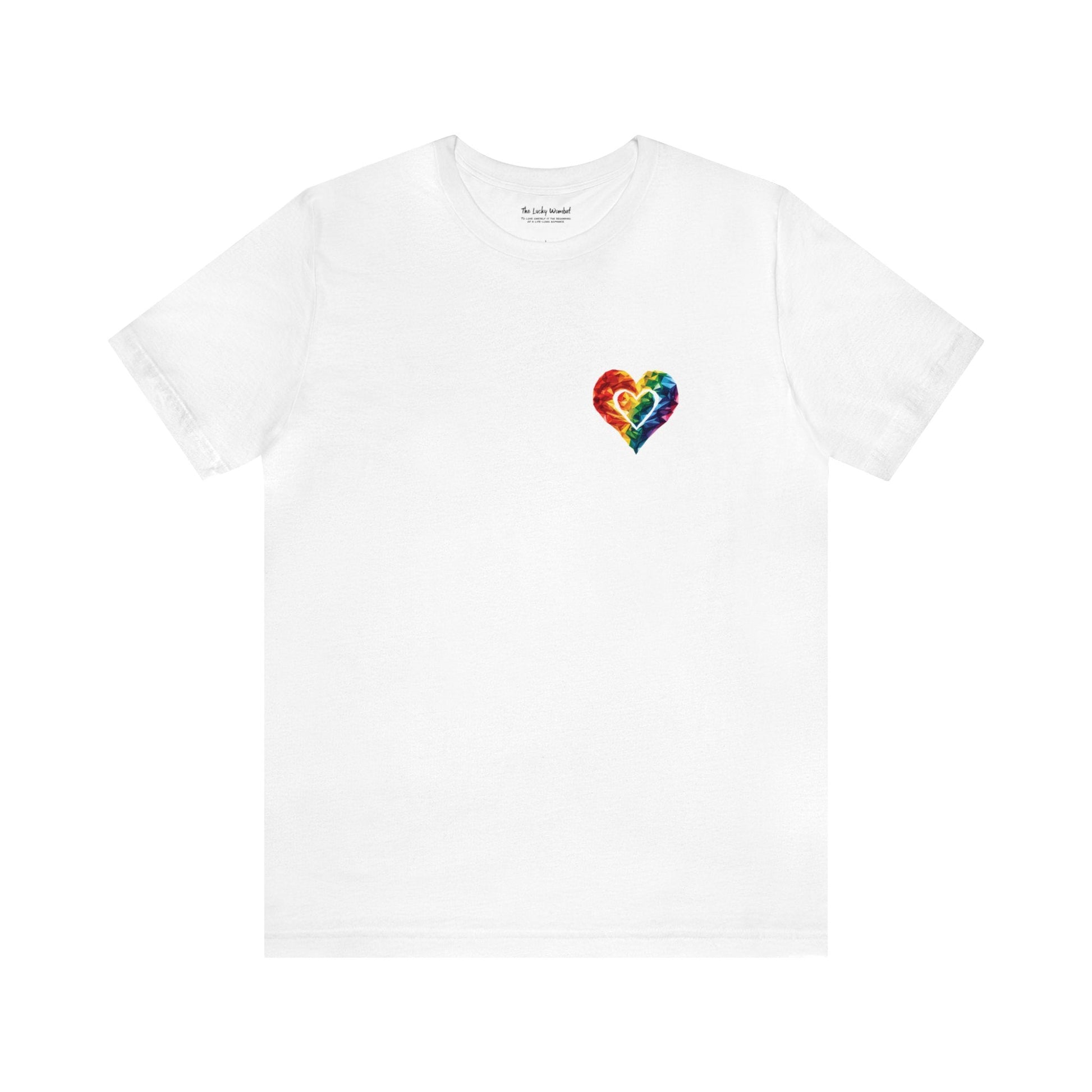 Small Polygon Heart - Unisex T-Shirt - T-Shirt - The Lucky Wombat