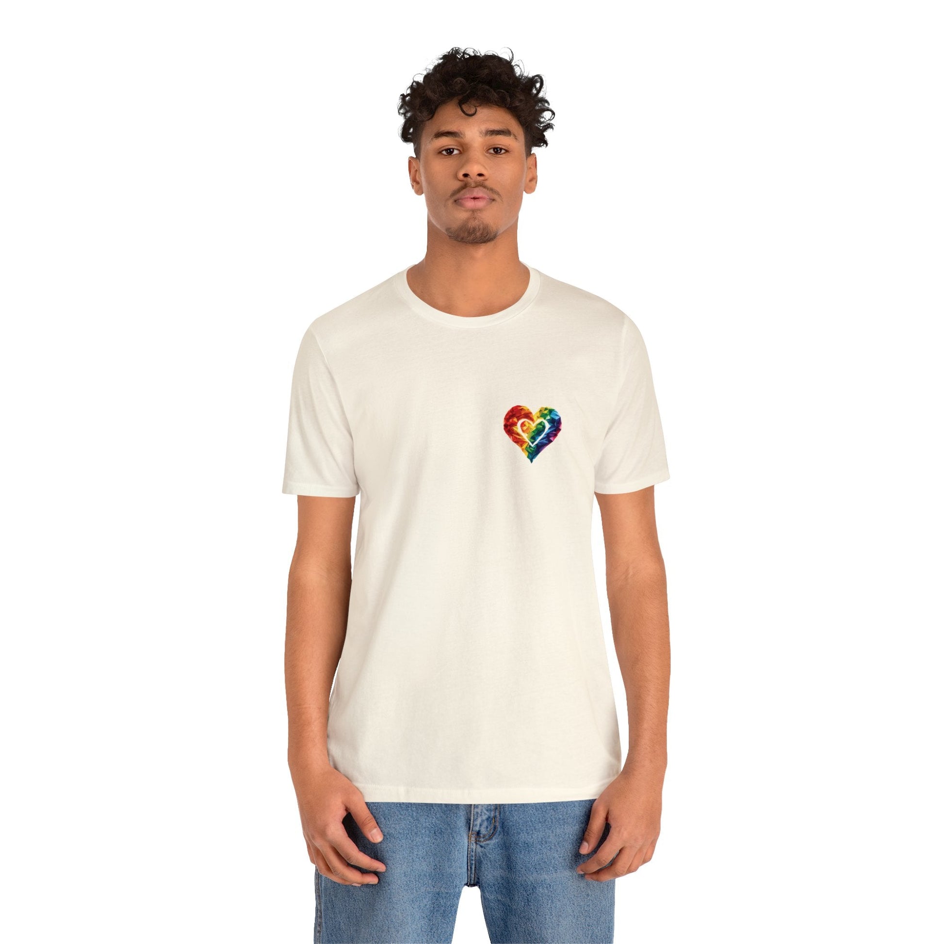 Small Polygon Heart - Unisex T-Shirt - T-Shirt - The Lucky Wombat