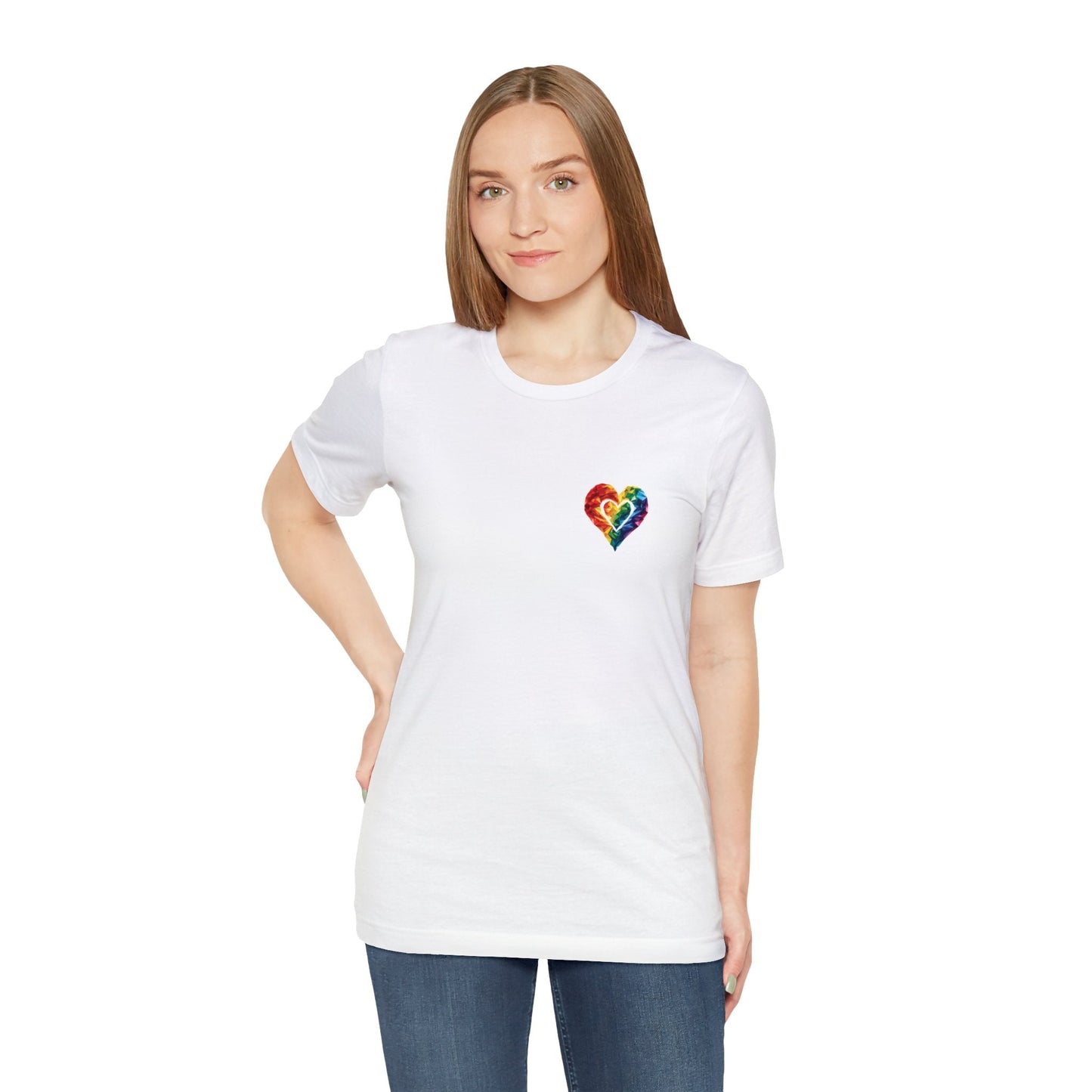 Small Polygon Heart - Unisex T-Shirt - T-Shirt - The Lucky Wombat