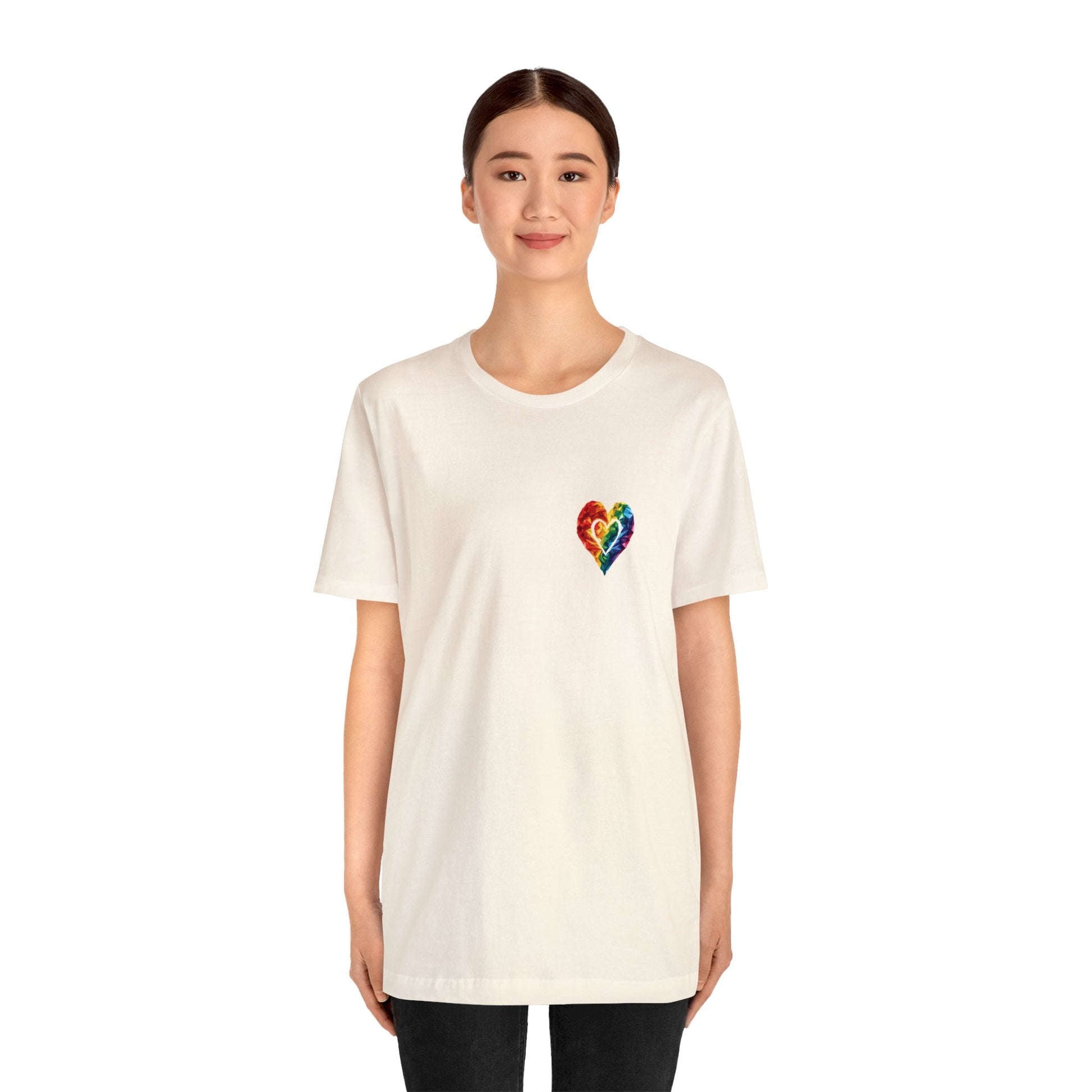 Small Polygon Heart - Unisex T-Shirt - T-Shirt - The Lucky Wombat