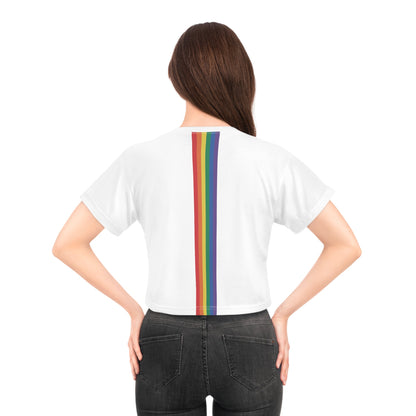 Sunglasses Rainbow - Stripes Back - Crop Top - All Over Prints - The Lucky Wombat