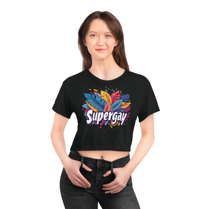 Supergay Crop Top - All Over Prints - The Lucky Wombat