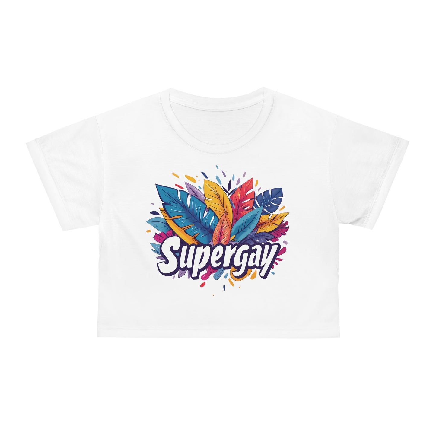 Supergay Crop Top - All Over Prints - The Lucky Wombat