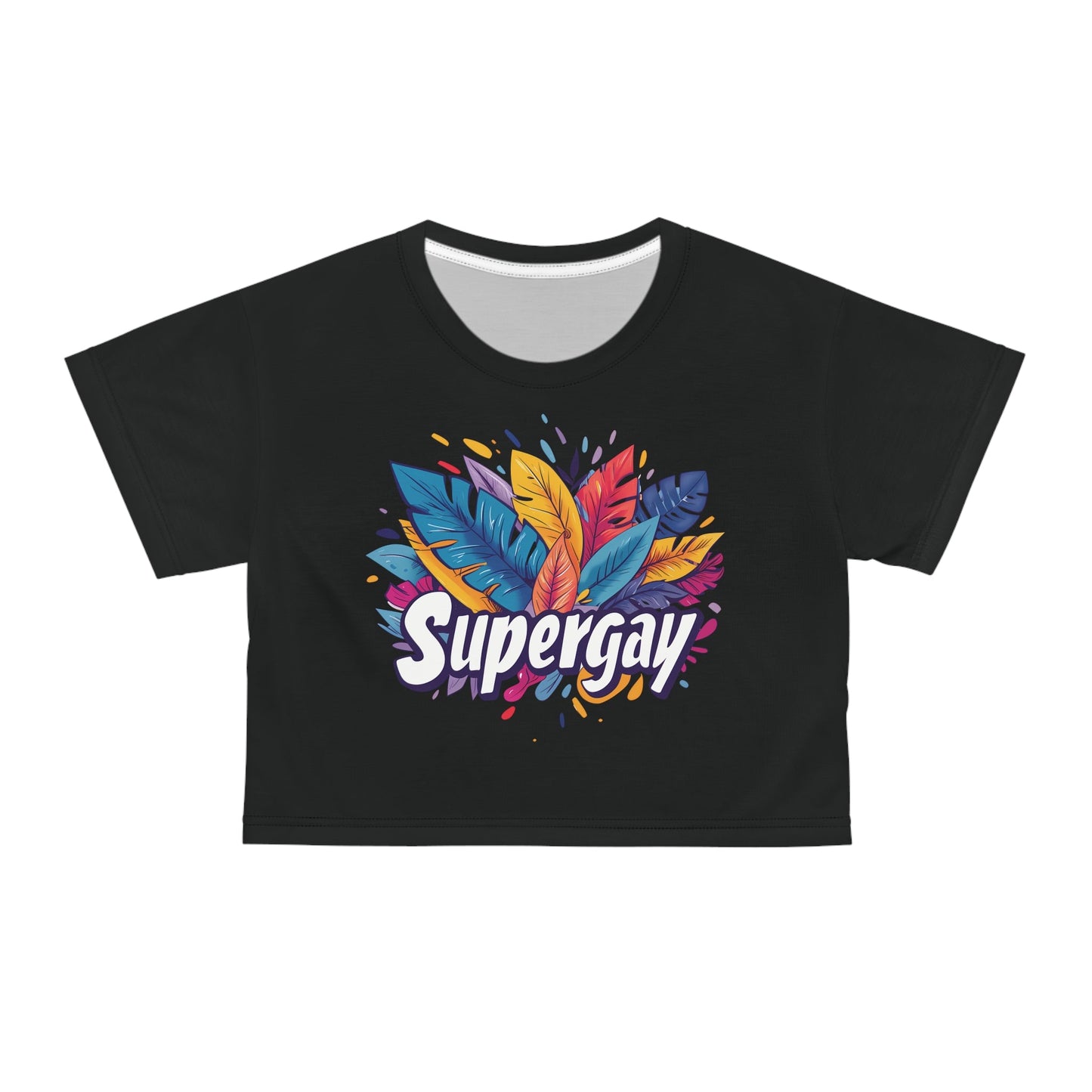 Supergay Crop Top - All Over Prints - The Lucky Wombat