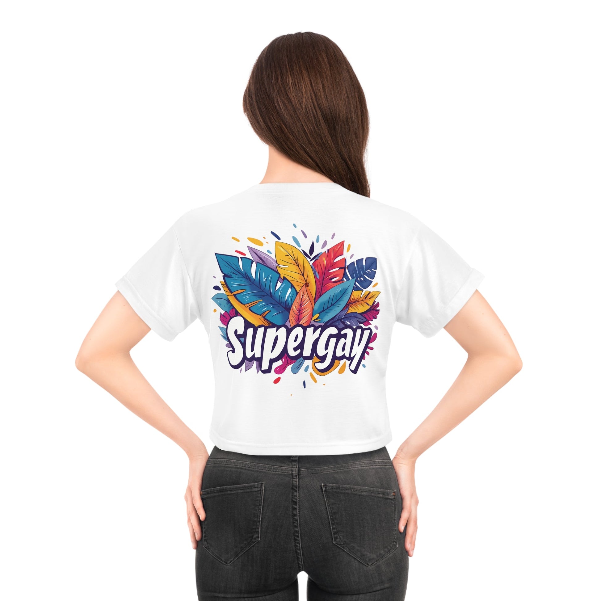 Supergay Crop Top - All Over Prints - The Lucky Wombat