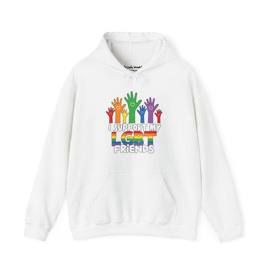 Support My LGBT Friends Hoodie - Hoodie - The Lucky Wombat