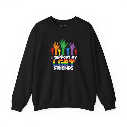 Support My LGBT Friends - Sweatshirt - Sweatshirt - The Lucky Wombat