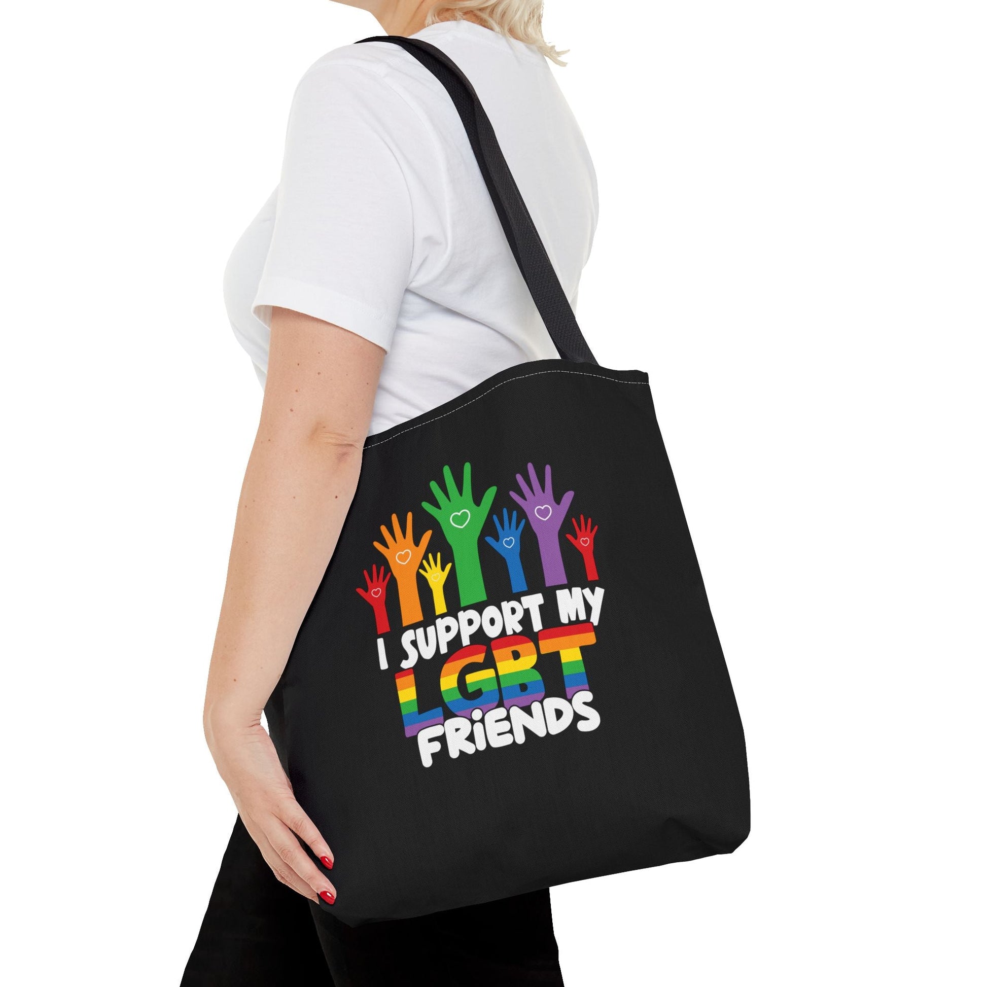 Support My LGBT Friends Tote Bag - Bags - The Lucky Wombat