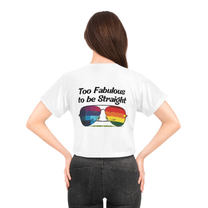 Too Fabulous to be Straight - Crop Top - All Over Prints - The Lucky Wombat