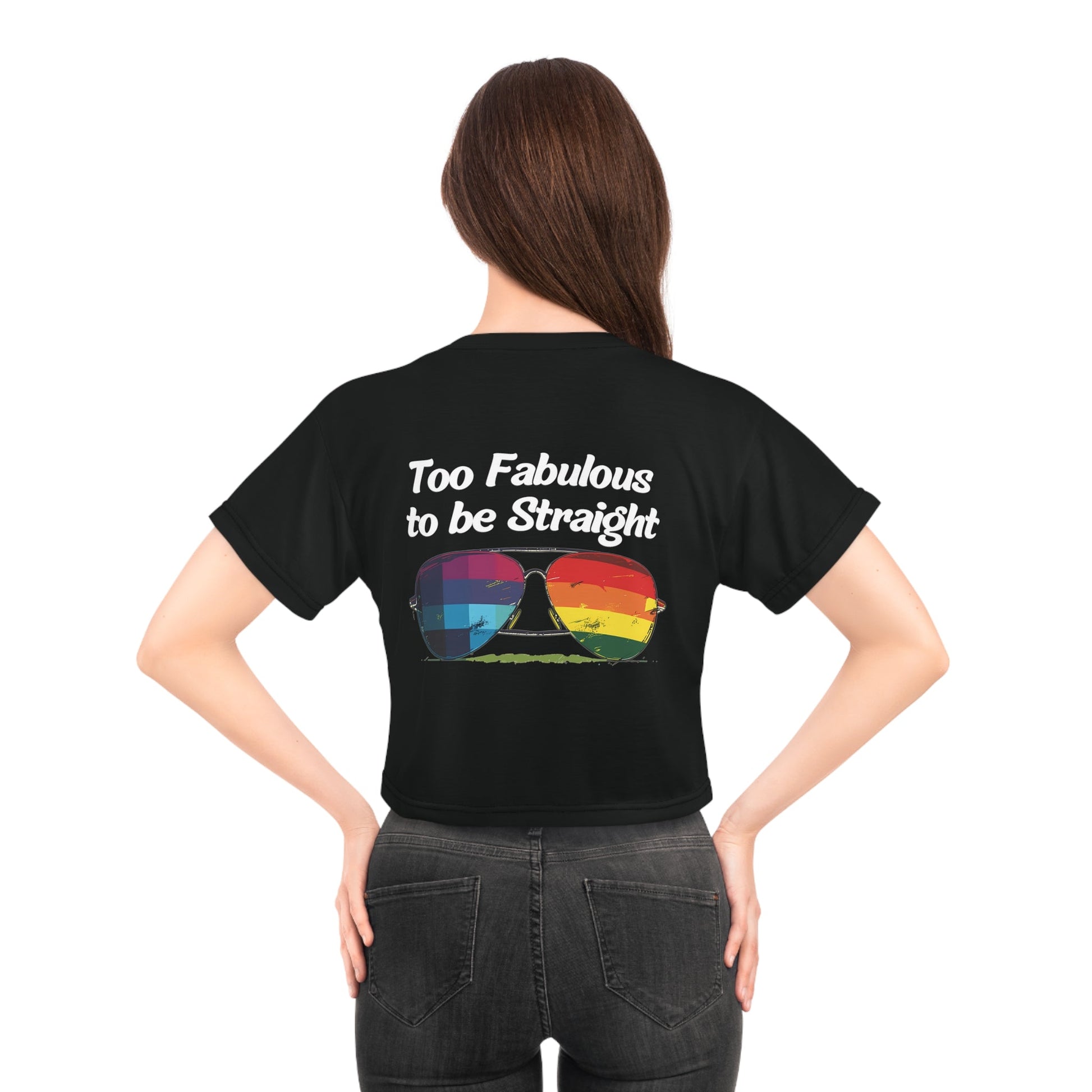 Too Fabulous to be Straight - Crop Top - All Over Prints - The Lucky Wombat