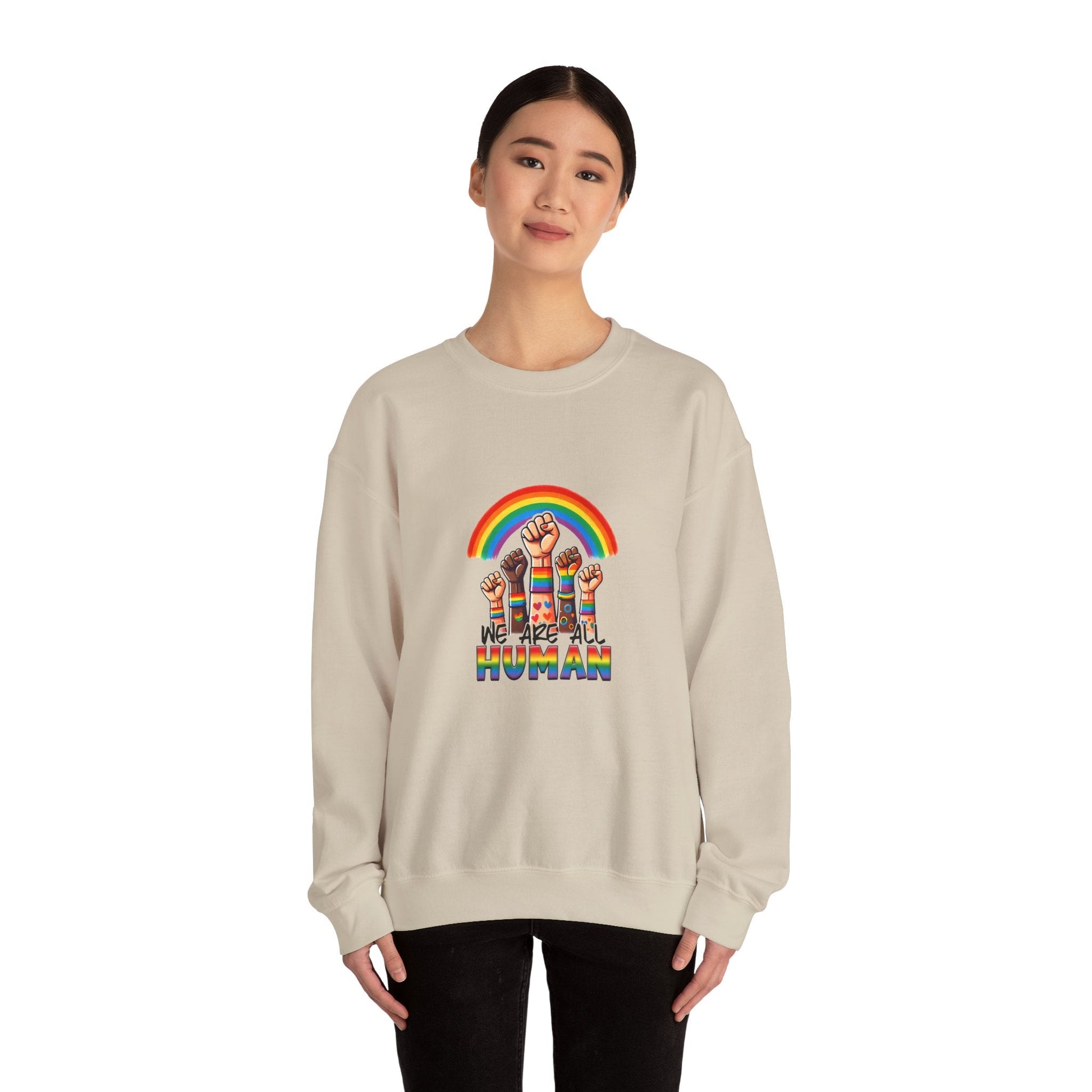 We are all humans Sweatshirt - Sweatshirt - The Lucky Wombat